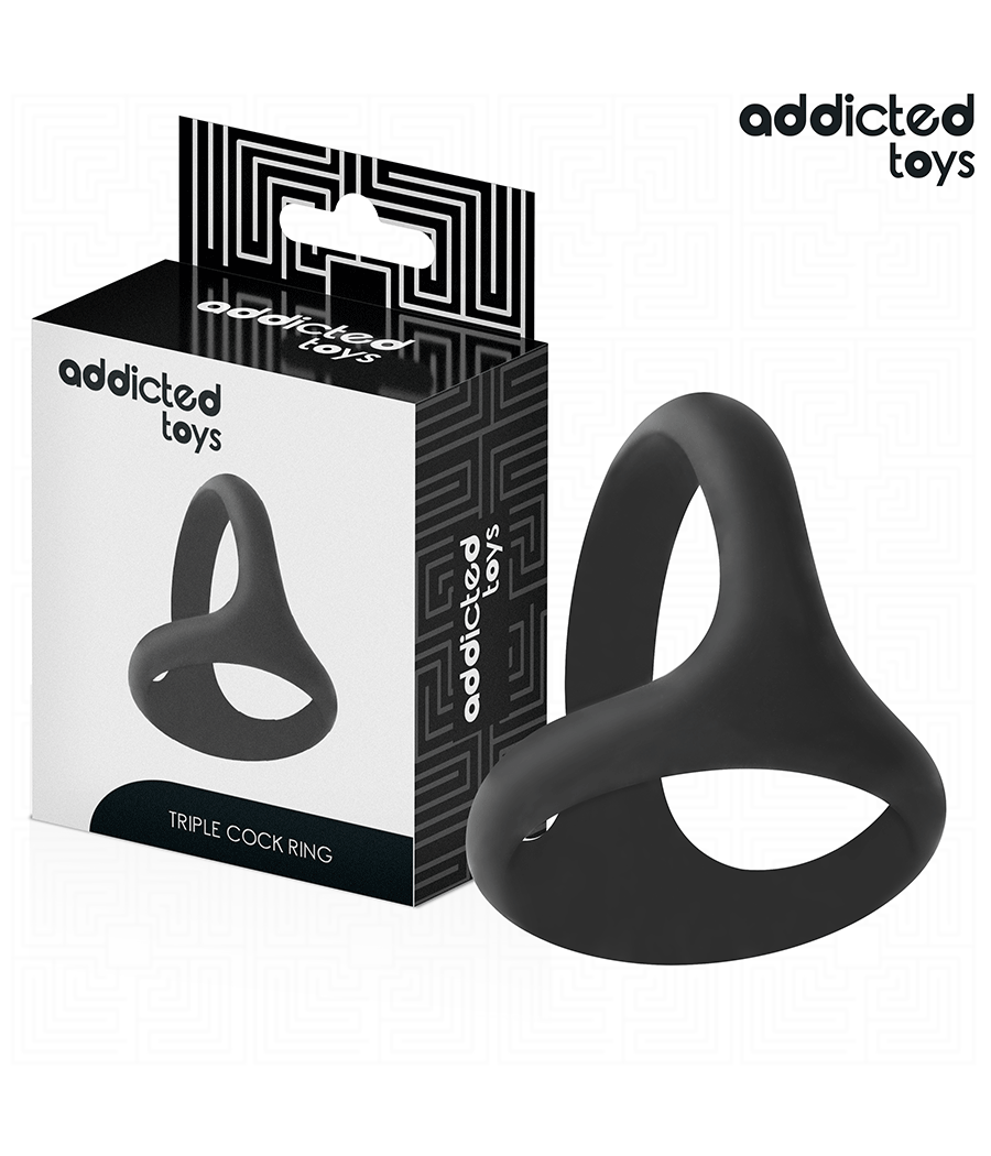 ADDICTED TOYS - THICK TRIPLE PENIS RING