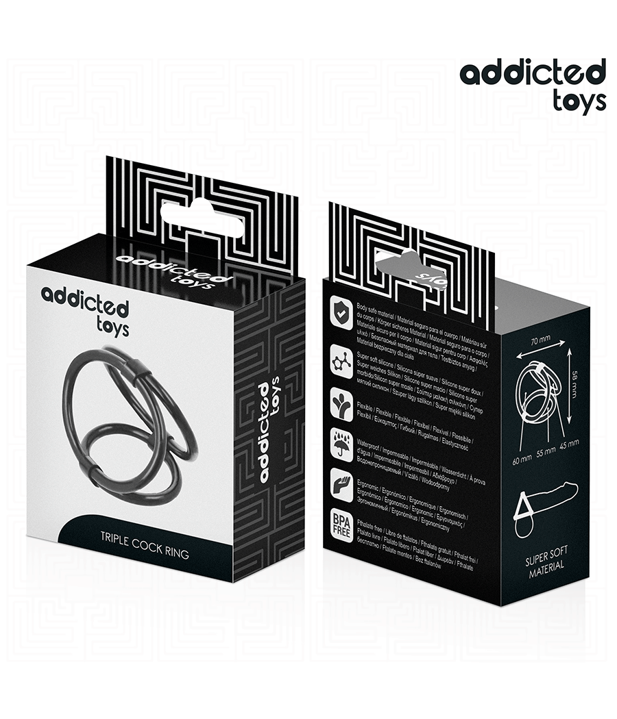 ADDICTED TOYS - ANELLO PER PENE TRIPLO