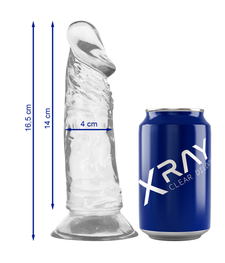 XRAY CLEAR COCK 16.5 CM X 4 CM