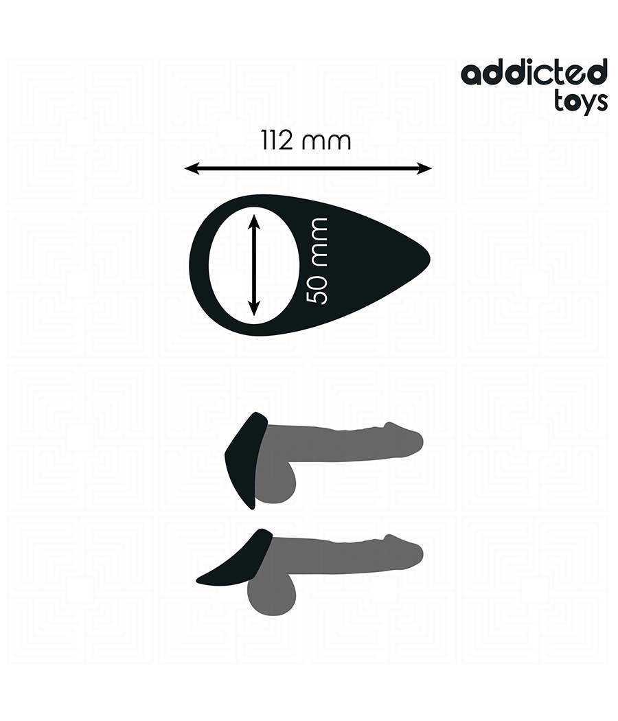 ADDICTED TOYS - ANNEAU PÉNIS EN FORME DE LARME