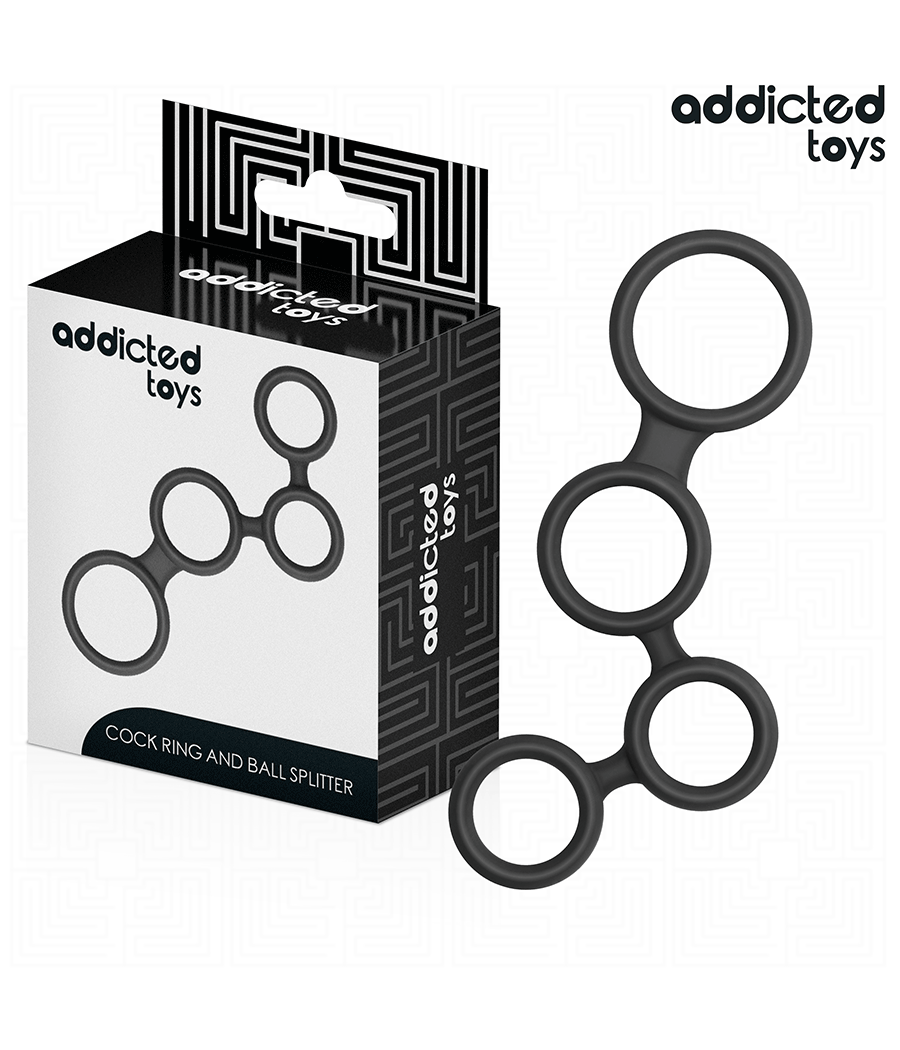 ADDICTED TOYS - ANEL PARA PÊNIS COM DIVISORES PARA TESTÍCULOS