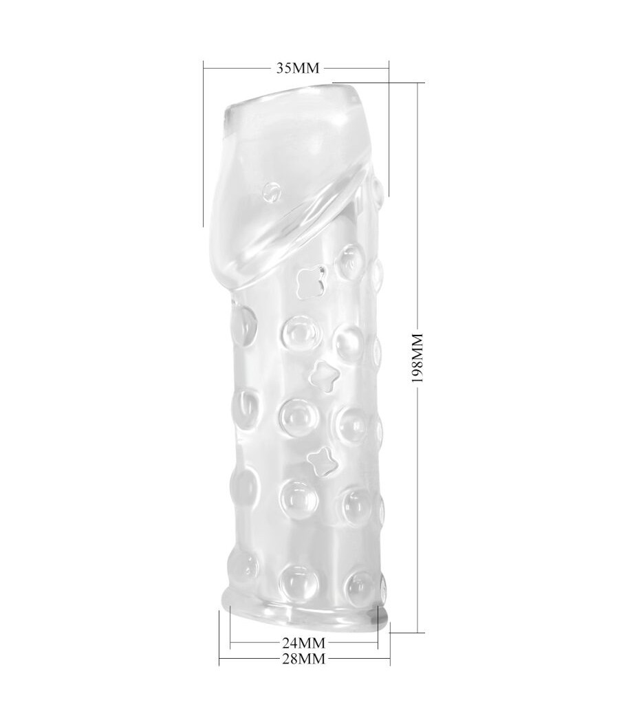 PRETTY LOVE - TIGHT AND VOLUMIZING PENIS SLEEVE TRANSPARENT