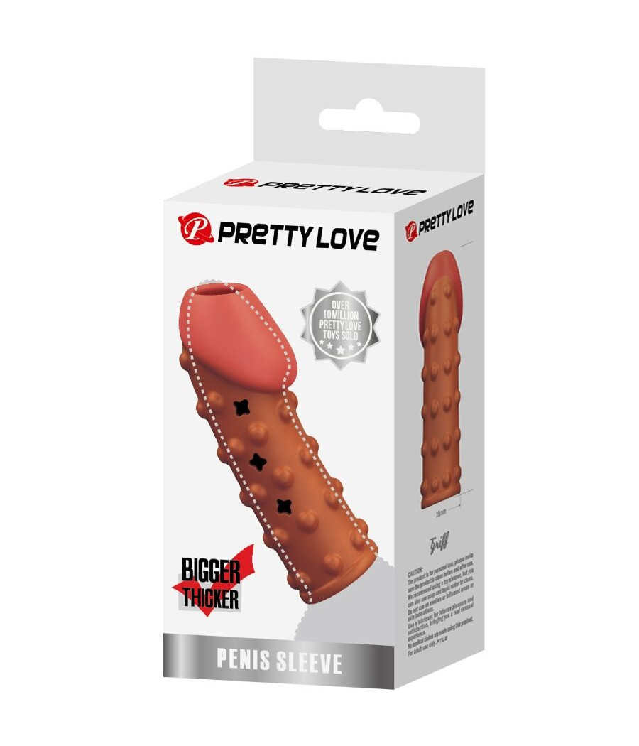 PRETTY LOVE - MANGA PARA PÊNIS APERTADA E VOLUMOSA NATURAL