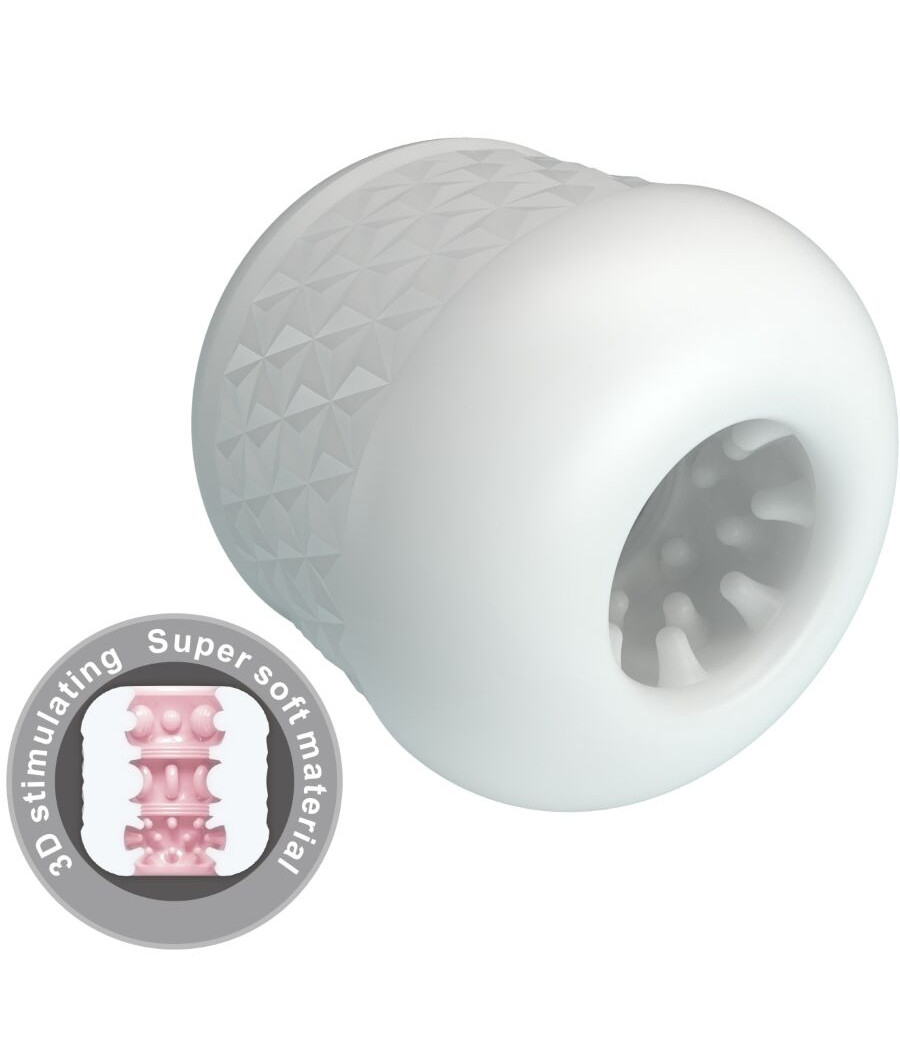 PRETTY LOVE - MASTURBADOR MASCULINO CRYSTLE BRANCO