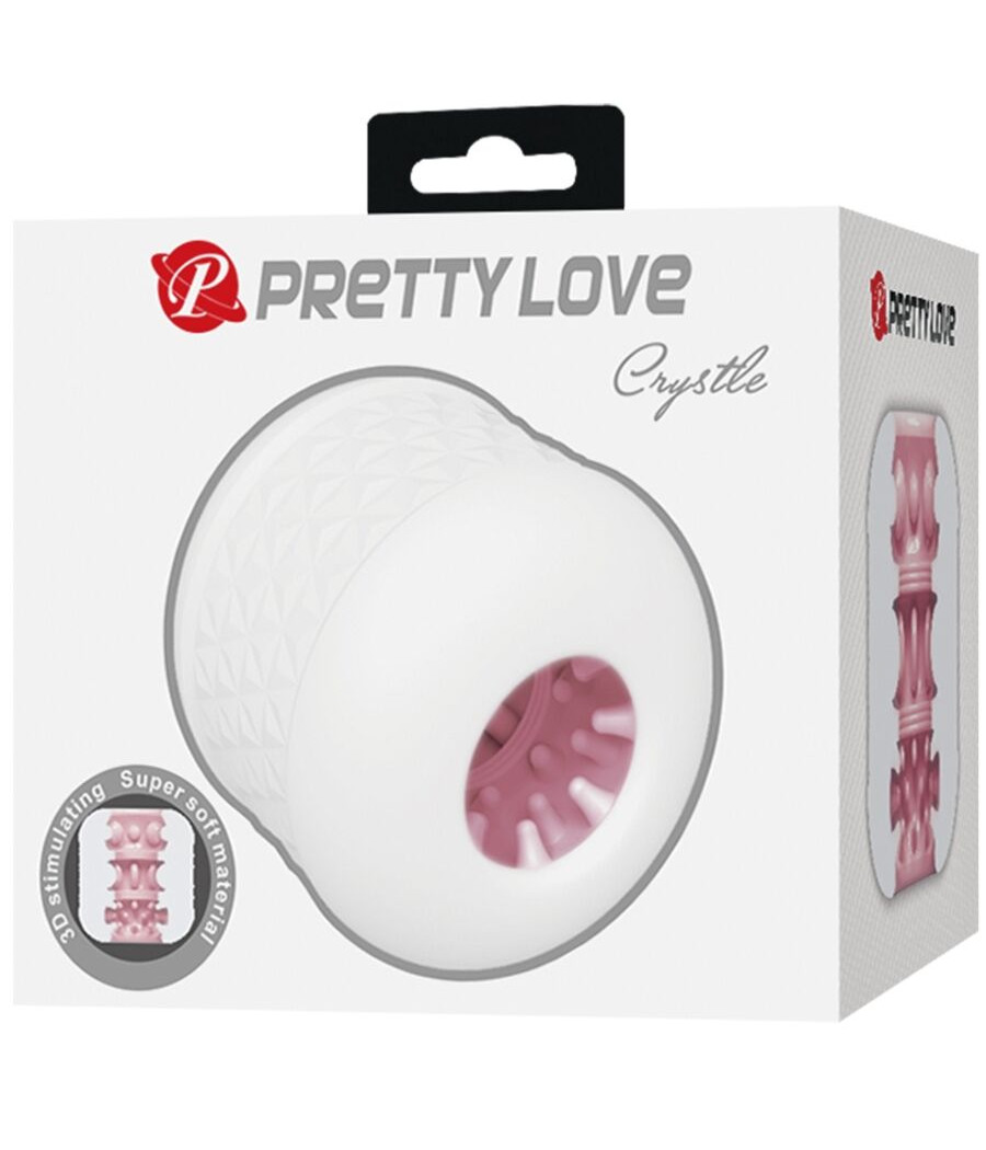 PRETTY LOVE - MASTURBADOR MASCULINO CRYSTLE BRANCO