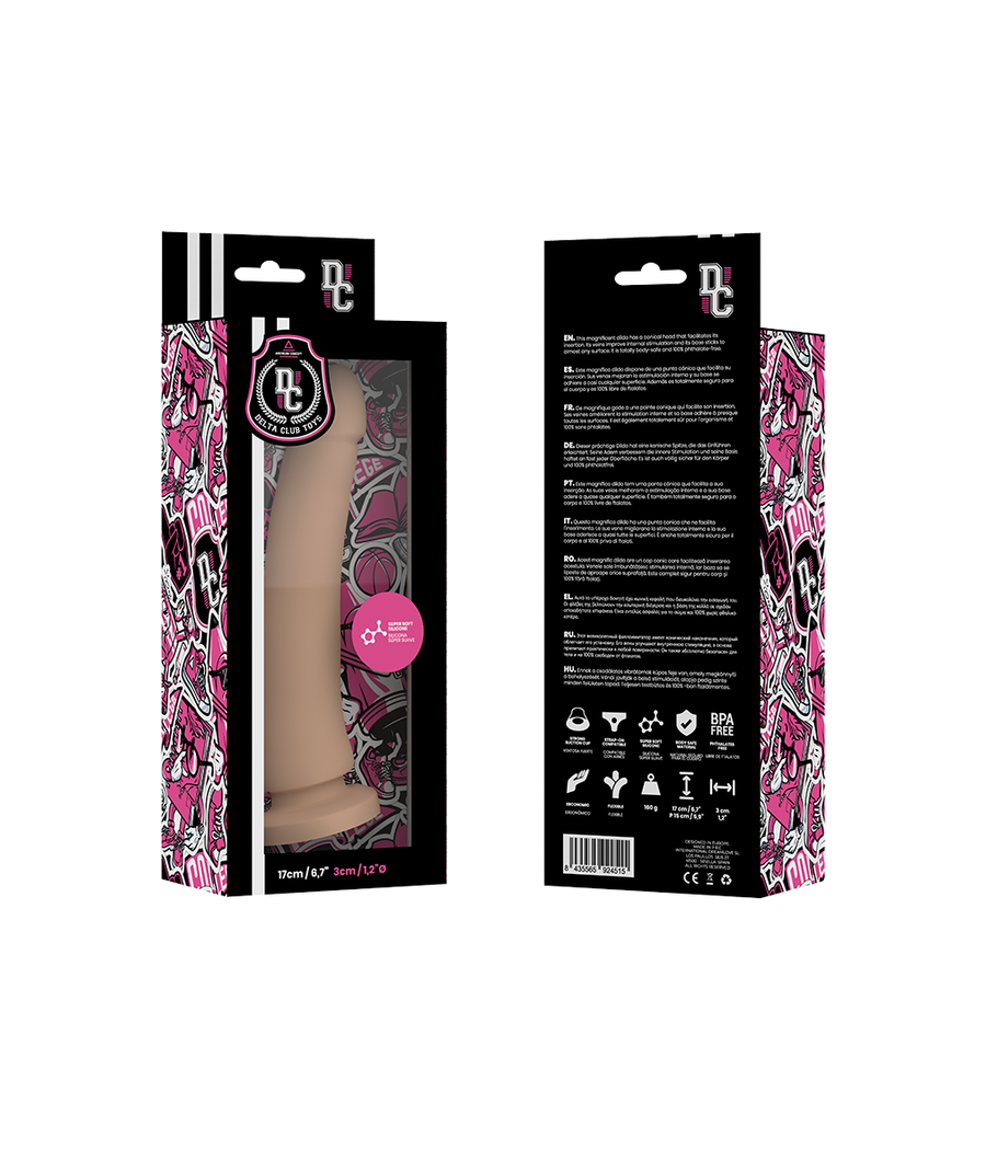DELTA CLUB - TOYS DILDO NATÜRLICHES MEDIZINISCHES SILIKON 17 CM -O- 3 CM