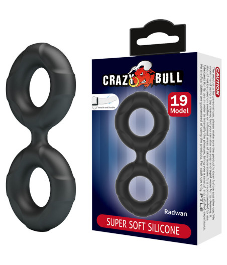 CRAZY BULL - ANEL DUPLO DE SILICONE RADWAN MODELO 19