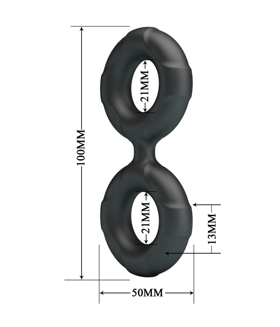 CRAZY BULL - ANEL DUPLO DE SILICONE RADWAN MODELO 19