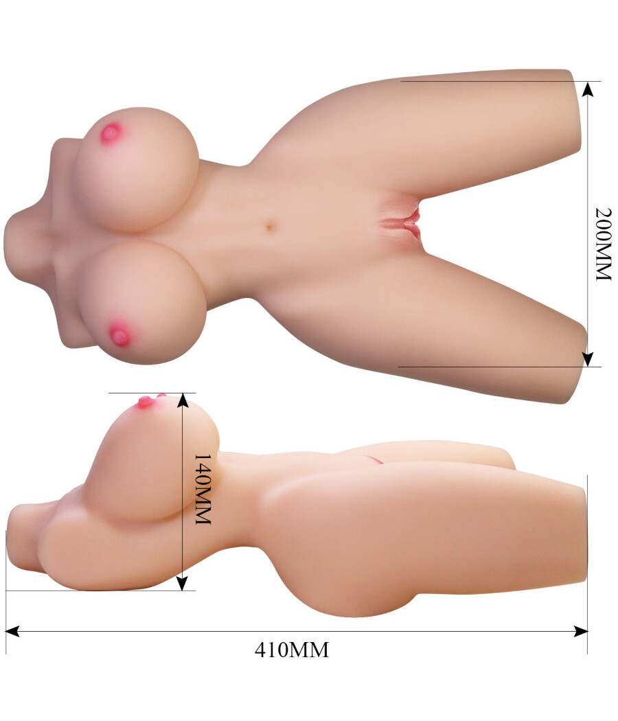 CRAZY BULL - LILY TRONCO FEMININO REALISTA VAGINA E ANAL 4 KG