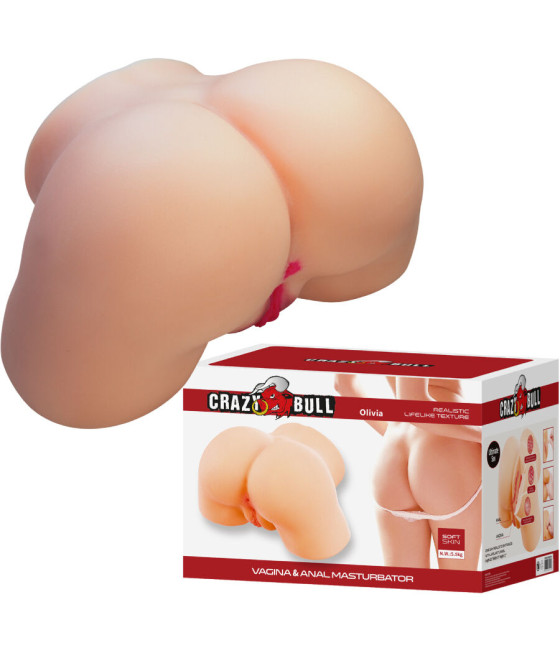 CRAZY BULL - OLIVIA TRASERO FEMENINO REALISTA VAGINA Y ANAL 5.5 KG
