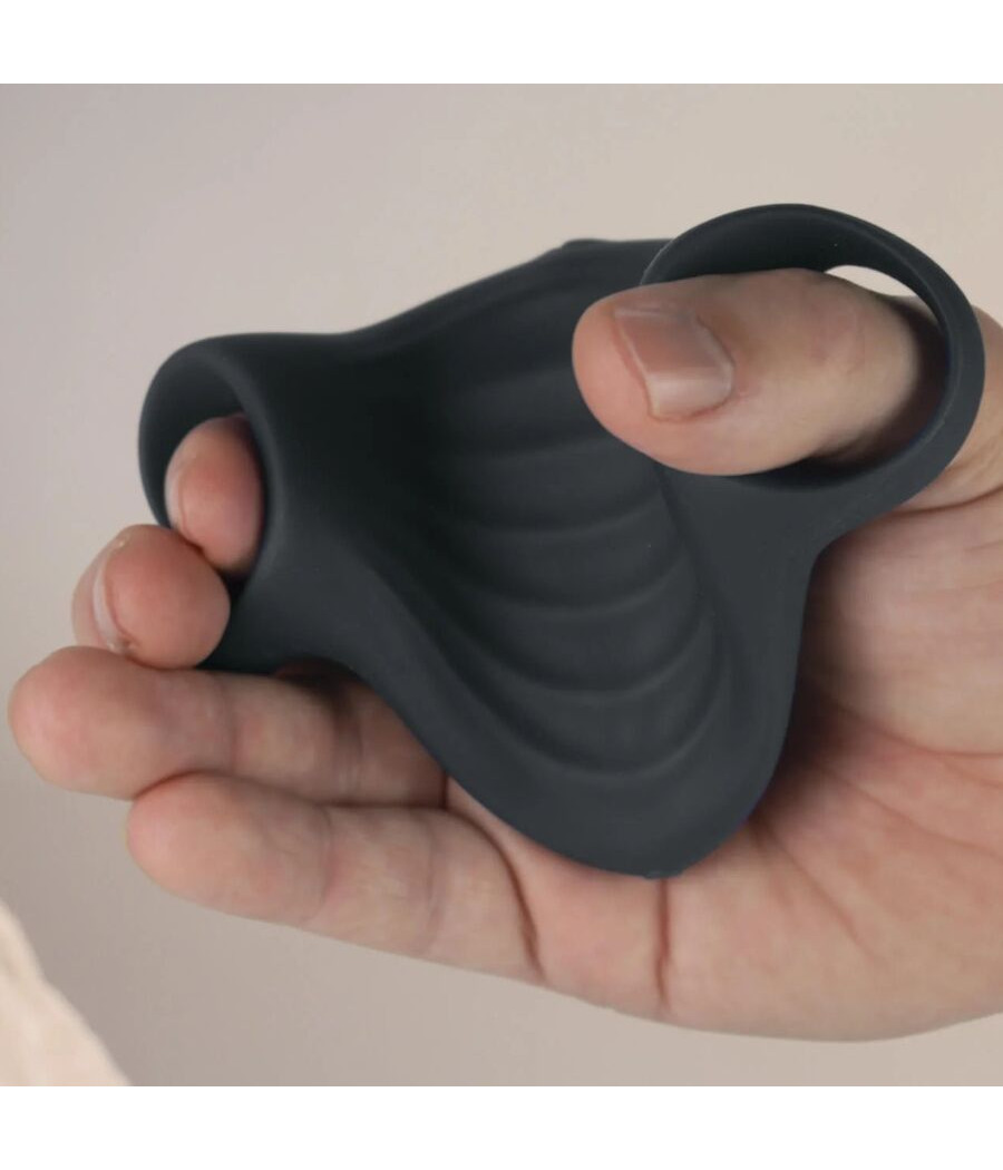 ROCKS- OFF - PALM BLACK FLEXIBLE VIBRATOR MASTURBATOR