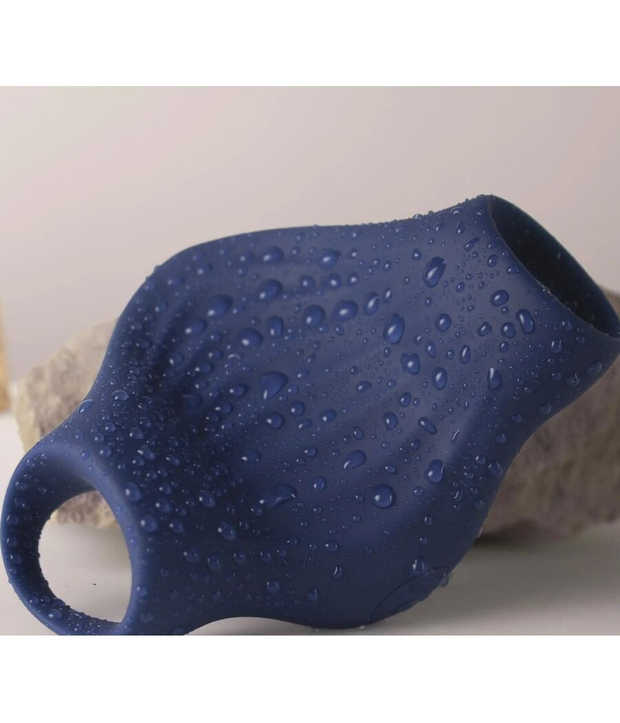 ROCKS-OFF - MASTURBADOR VIBRADOR FLEXÍVEL PALM BLUE
