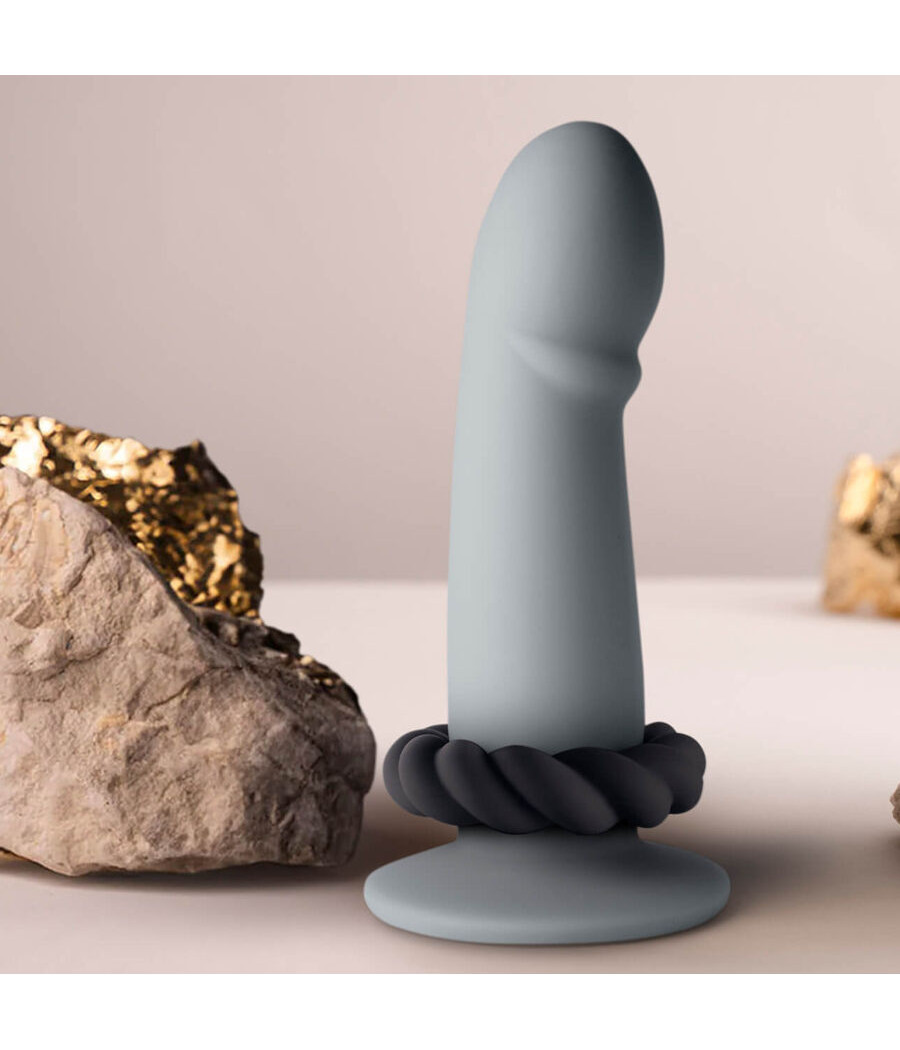 ROCKS-OFF - ANELLO MASTURBATORE TWIST IN SILICONE NERO