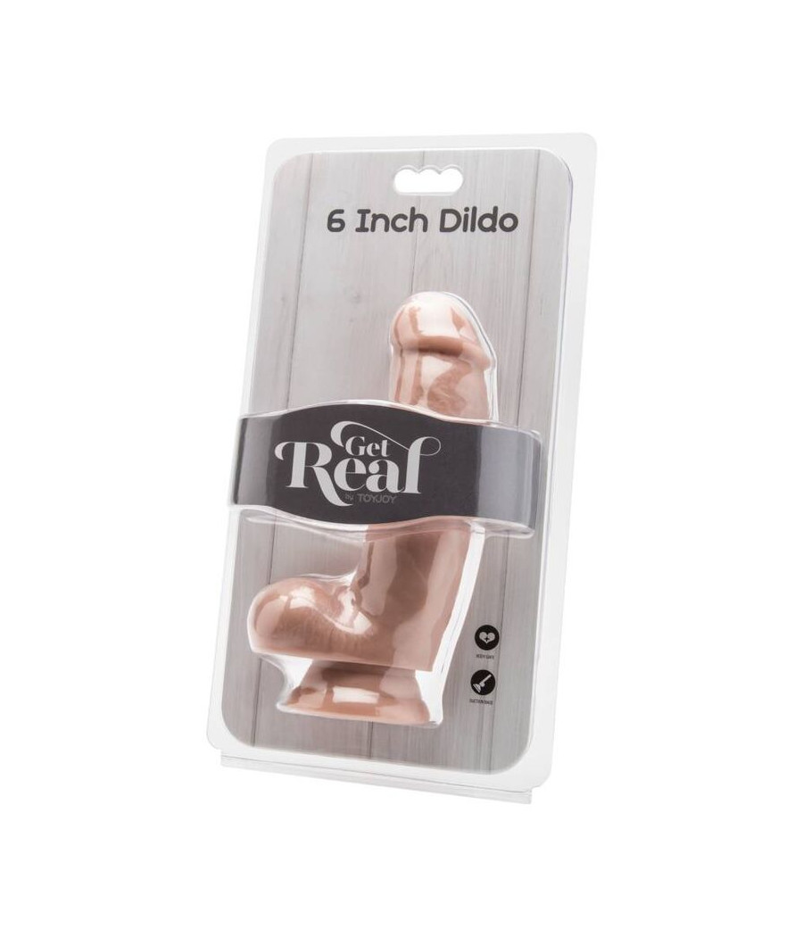 GET REAL - DILDO 12 CM WITH BALLS SKIN
