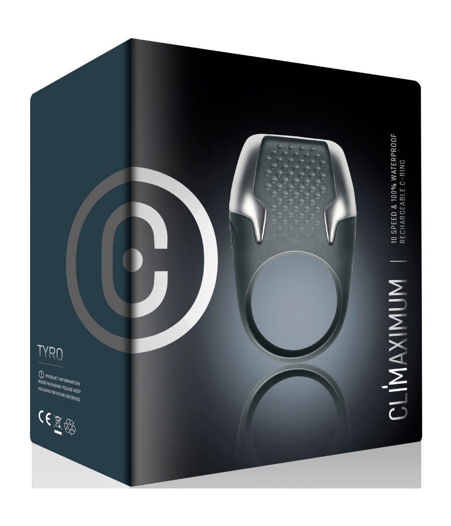 CLIMAXIMUM - TYRO ANILLO VIBRADOR PARA PENE LUCES LED