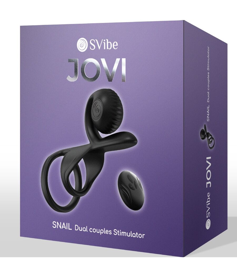 SNAIL VIBE - JOVI COUPLES RING REMOTE CONTROL BLACK