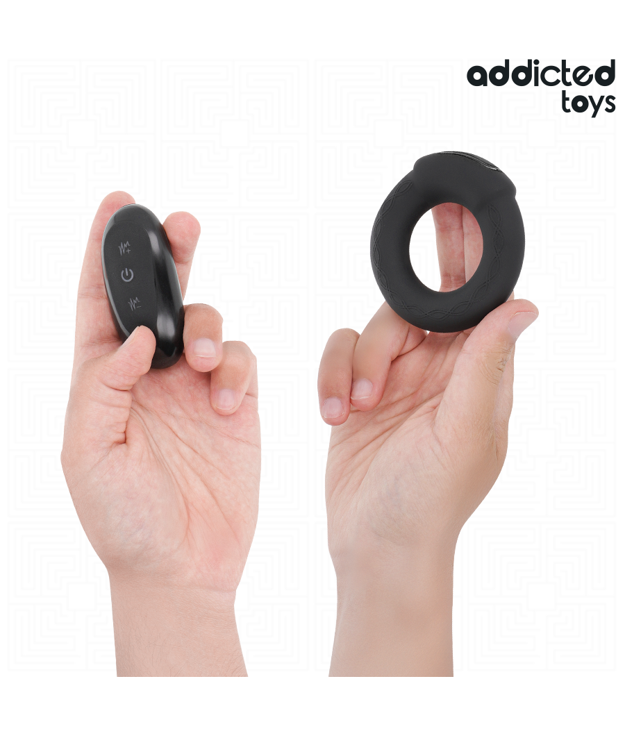 ADDICTED TOYS - ANELLO PER IL PENE VIBRANTE CON EFFETTO RISCALDANTE E TELECOMANDO