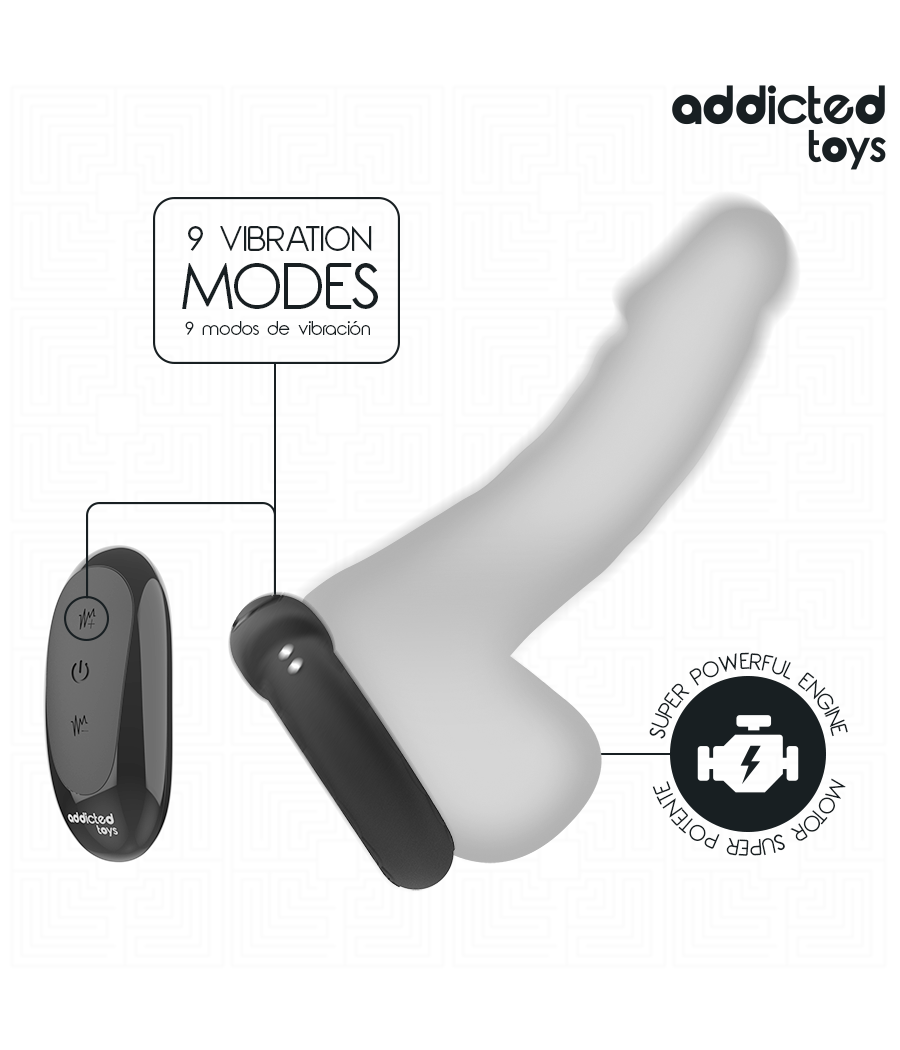 ADDICTED TOYS - HEATING EFFECT VIBRATING COCK RING REMOTE CONTROL