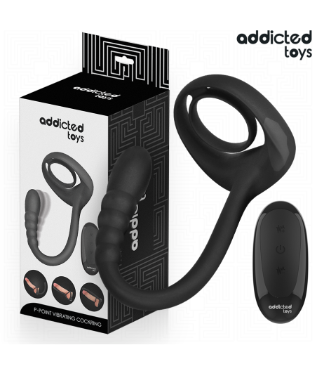 ADDICTED TOYS - P-SPOT VIBRIERENDER COCK RING MIT FERNBEDIENUNG