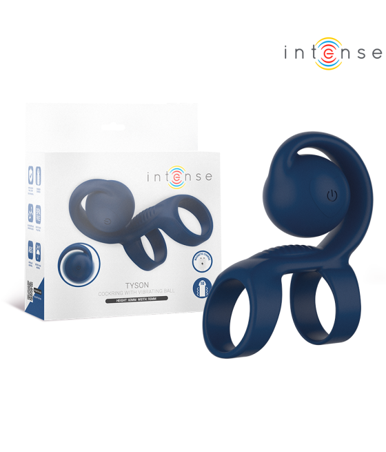INTENSE - TYSON COCK RING AVEC BOULE VIBRANTE Ø 3,2 CM