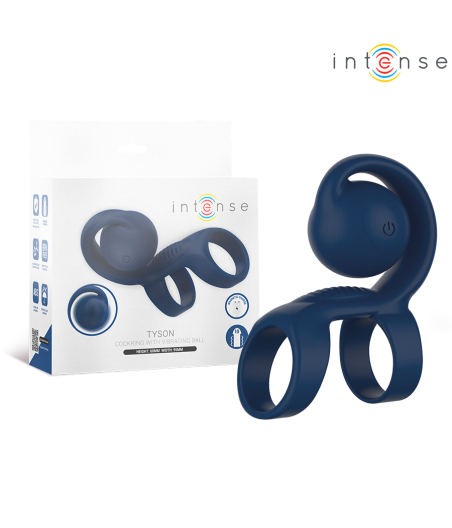 INTENSE - TYSON COCK RING MIT VIBRIERENDER KUGEL Ø 3,2 CM