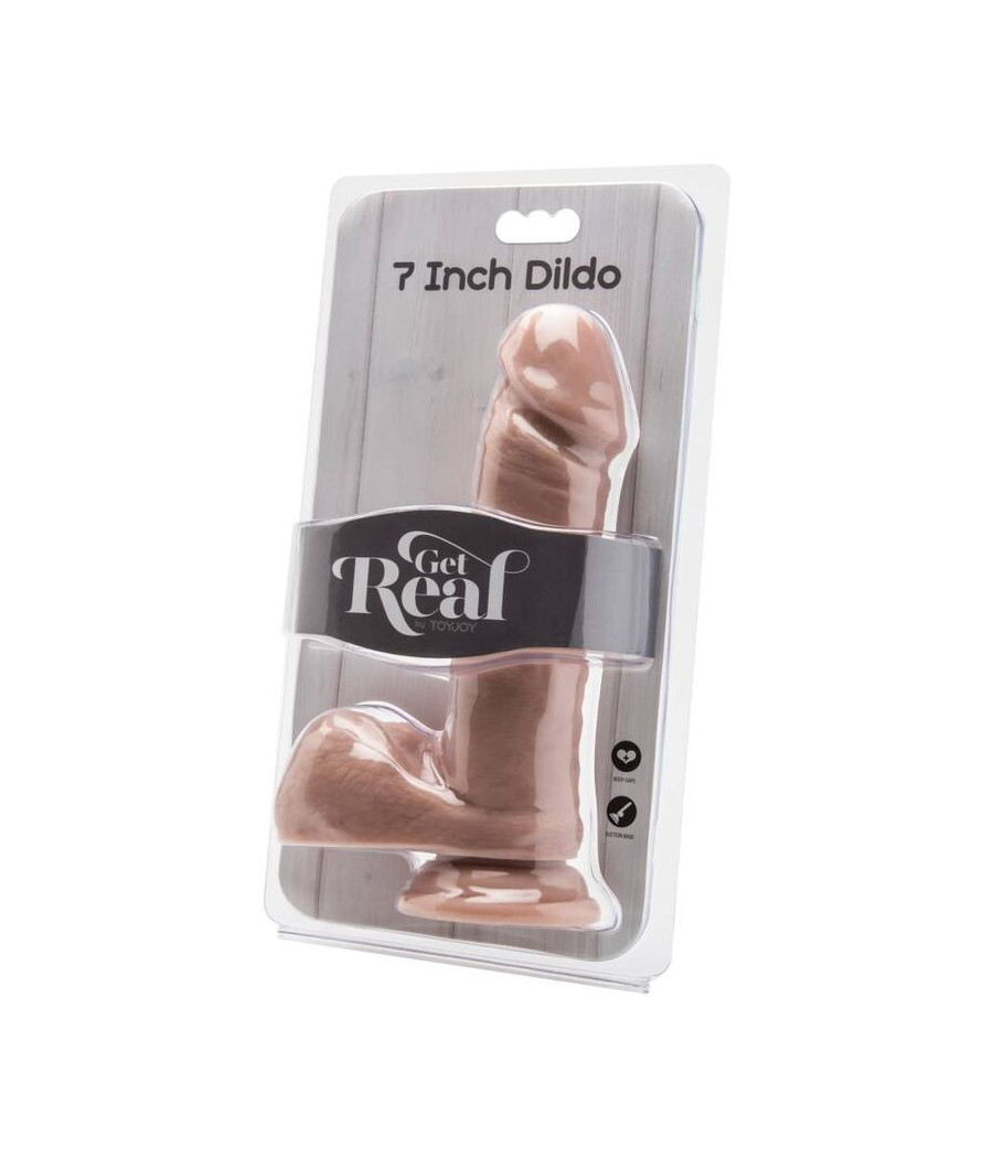 GET REAL - GODE 18 CM AVEC BILLES EN PEAU