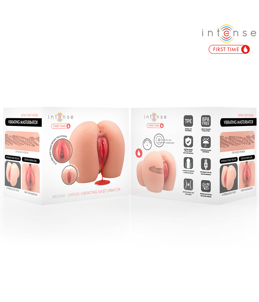 INTENSE FIRST TIME - ARIANA VIRGIN VIBRATOR-MASTURBATOR MIT BLUTUNG