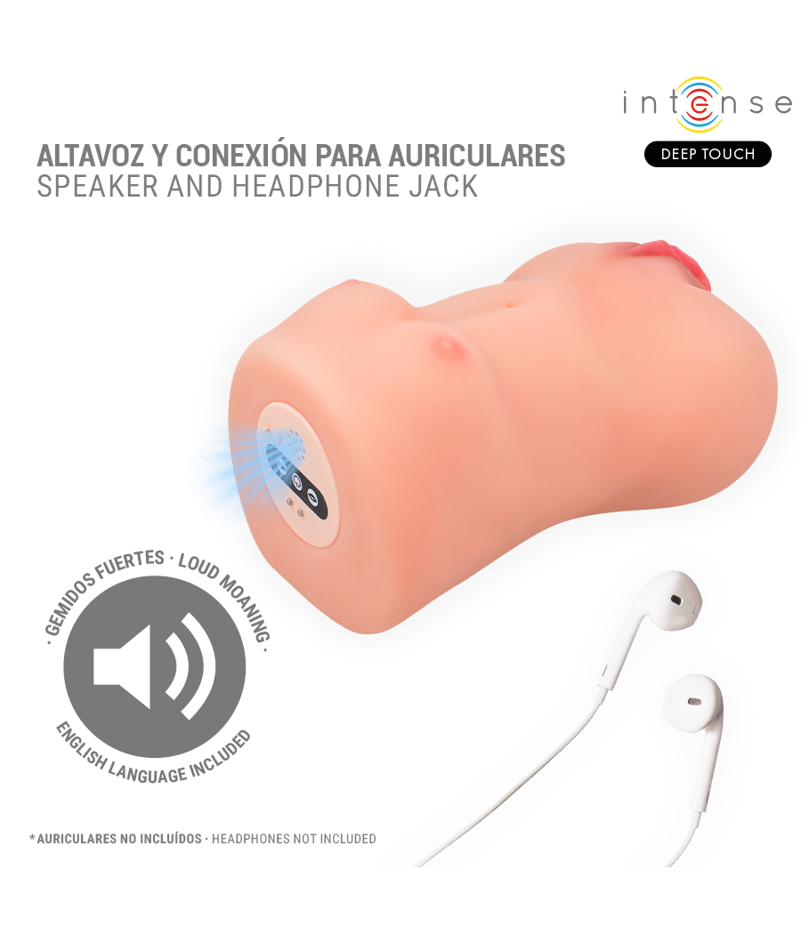 INTENSE DEEP TOUCH - CATHERINE VIBRATOR & SUCTION MASTURBATOR WITH VOICE