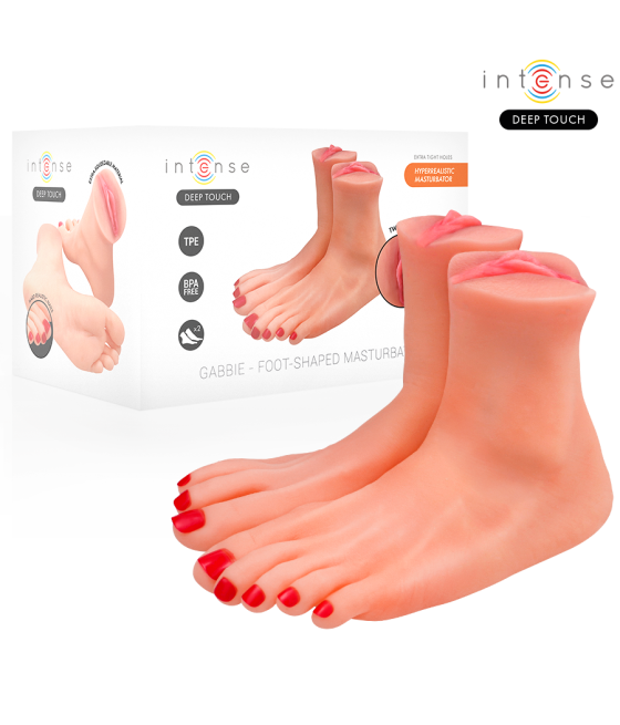 INTENSE DEEP TOUCH - GABBIE MASTUBADOR DEUX PIÈCES EN FORME DE PIED