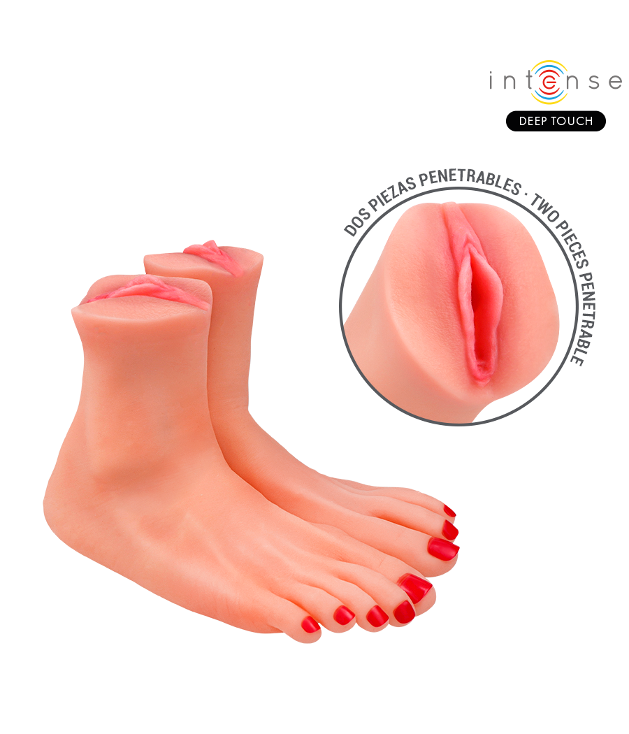 INTENSE DEEP TOUCH - GABBIE MASTUBADOR DEUX PIÈCES EN FORME DE PIED