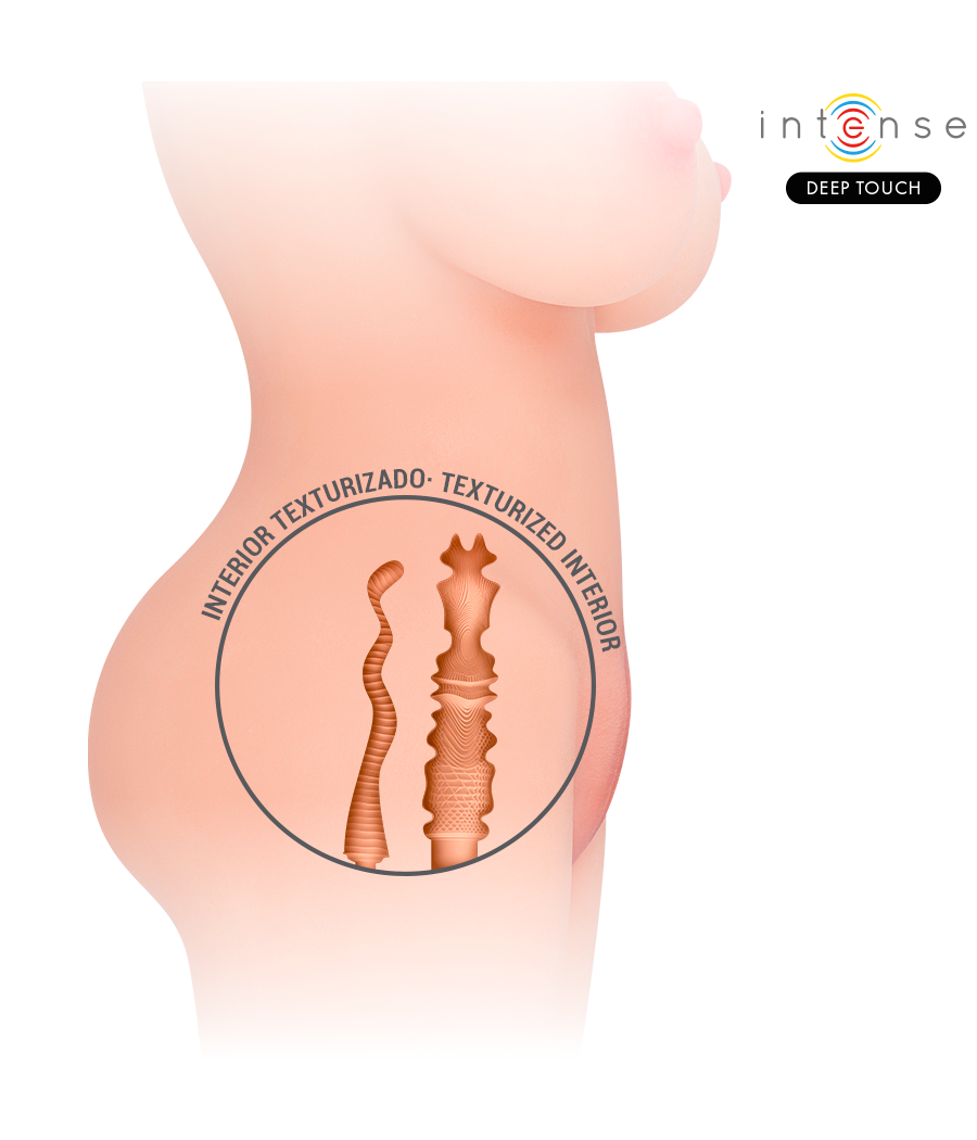 INTENSE DEEP TOUCH - JESSE TORSO MASTURBADOR MULTIPOSICIÓN DOBLE VAGINA & ANO