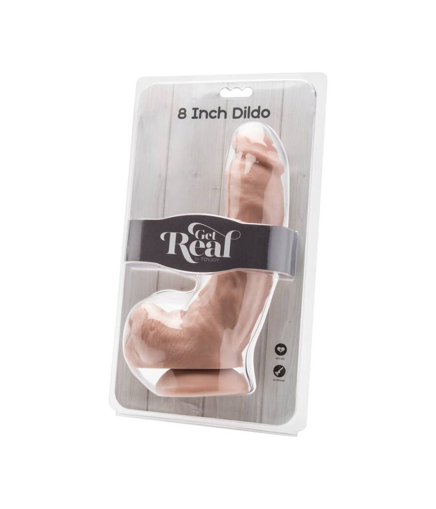 GET REAL - DILDO 20,5 CM WITH BALLS SKIN