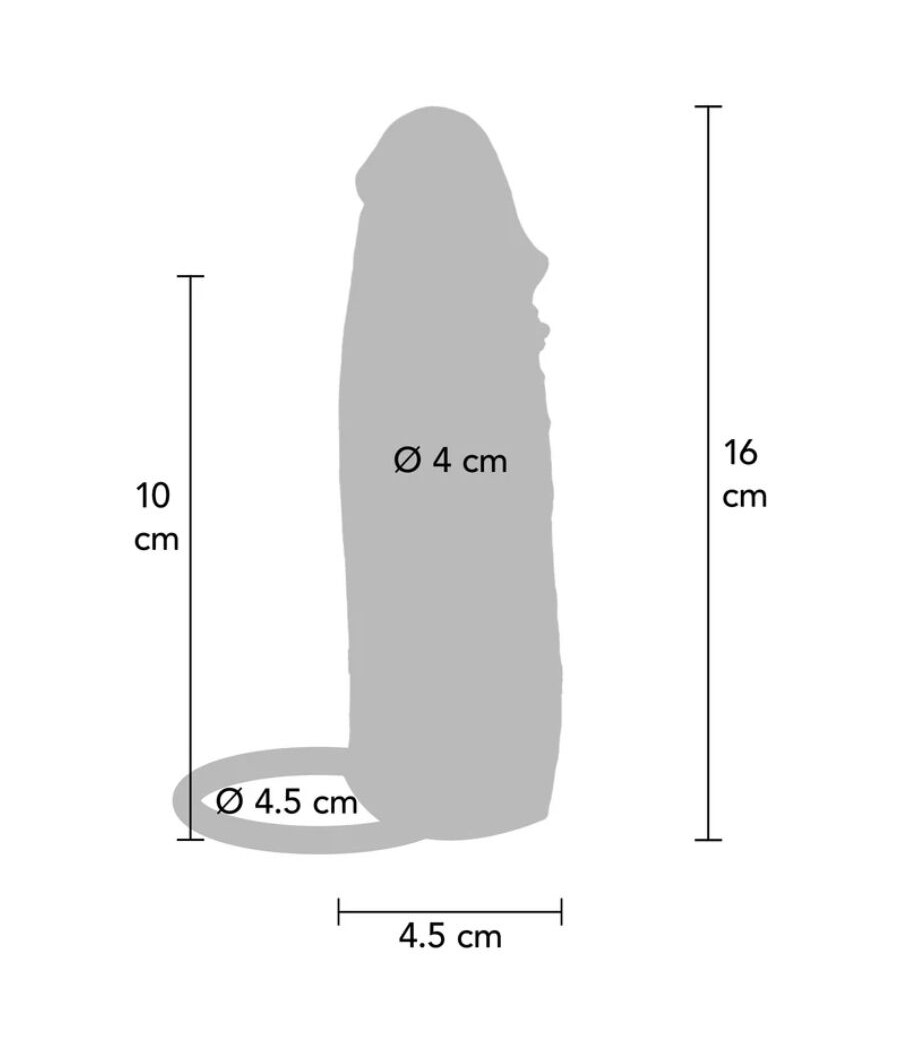 GET REAL - GUAINA VIBRANTE PER PENE IN SILICONE PER PELLE IDRATATA CARAMELLO 16 CM