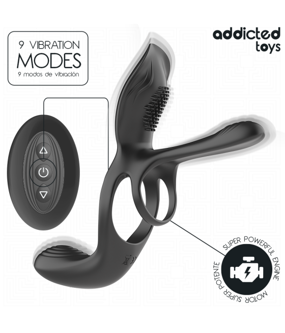 ADDICTED TOYS - DOPPELTER PENISRING MIT KLITORISSTIMULATOR