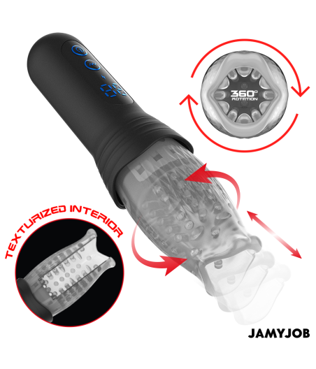 JAMYJOB - MASTURBATEUR BLOW-R AVEC MOUVEMENT DE POUSSÉE ET DE ROTATION