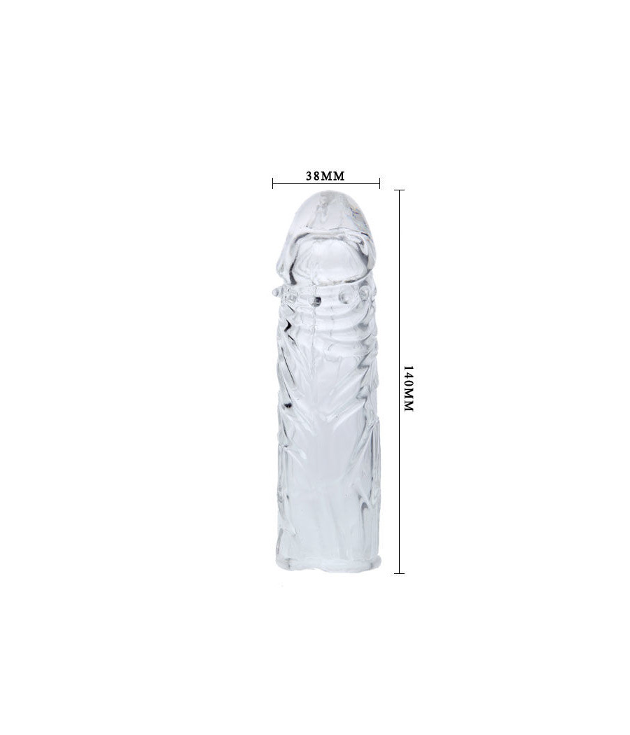 BAILE - TRANSPARENT SILICONE PENIS COVER 13 CM