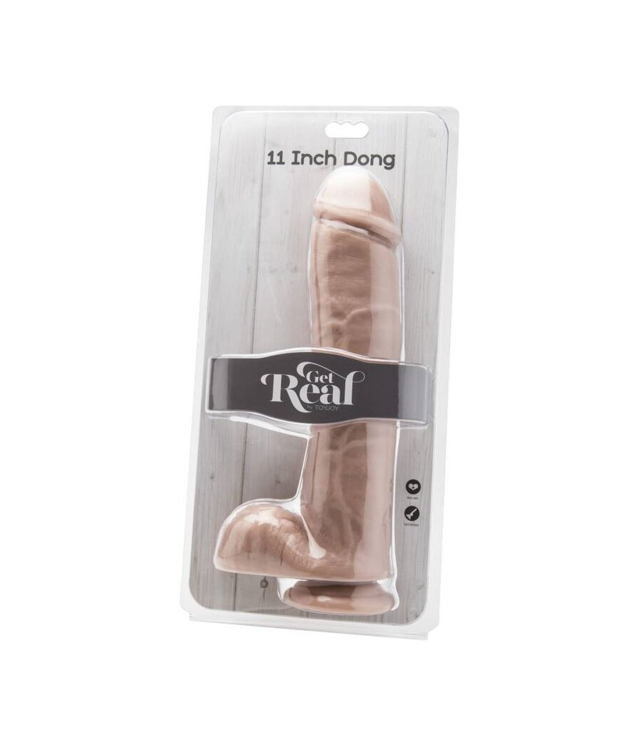 GET REAL - GODE 28 CM AVEC BILLES EN PEAU