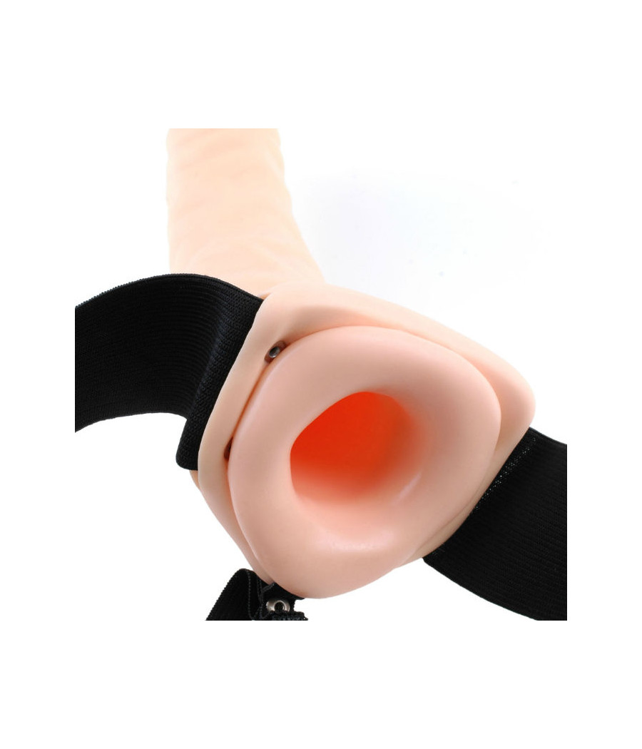 FETISH FANTASY SERIES - ARNÉS VIBRADOR HUECO 19 CM NATURAL