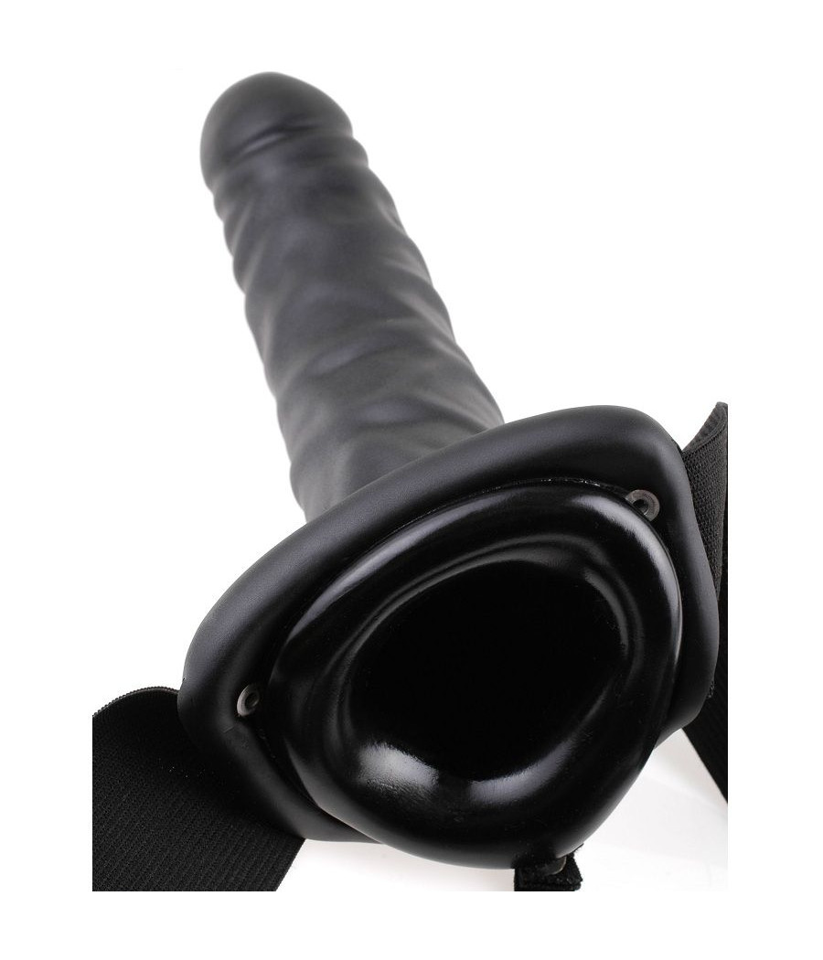 FETISH FANTASY SERIES - ARNÉS VIBRADOR HUECO 19 CM NEGRO
