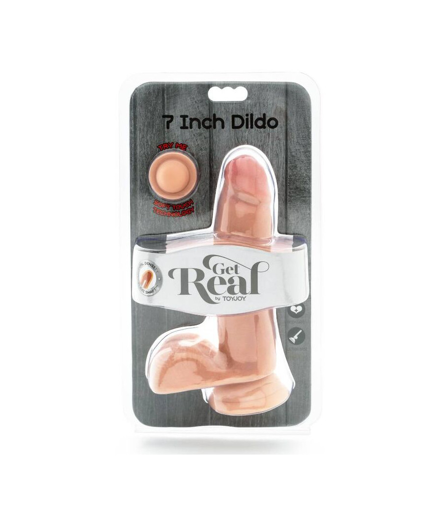 GET REAL - DILDO A DOPPIA DENSIT 12 CM PALLE DI PELLE