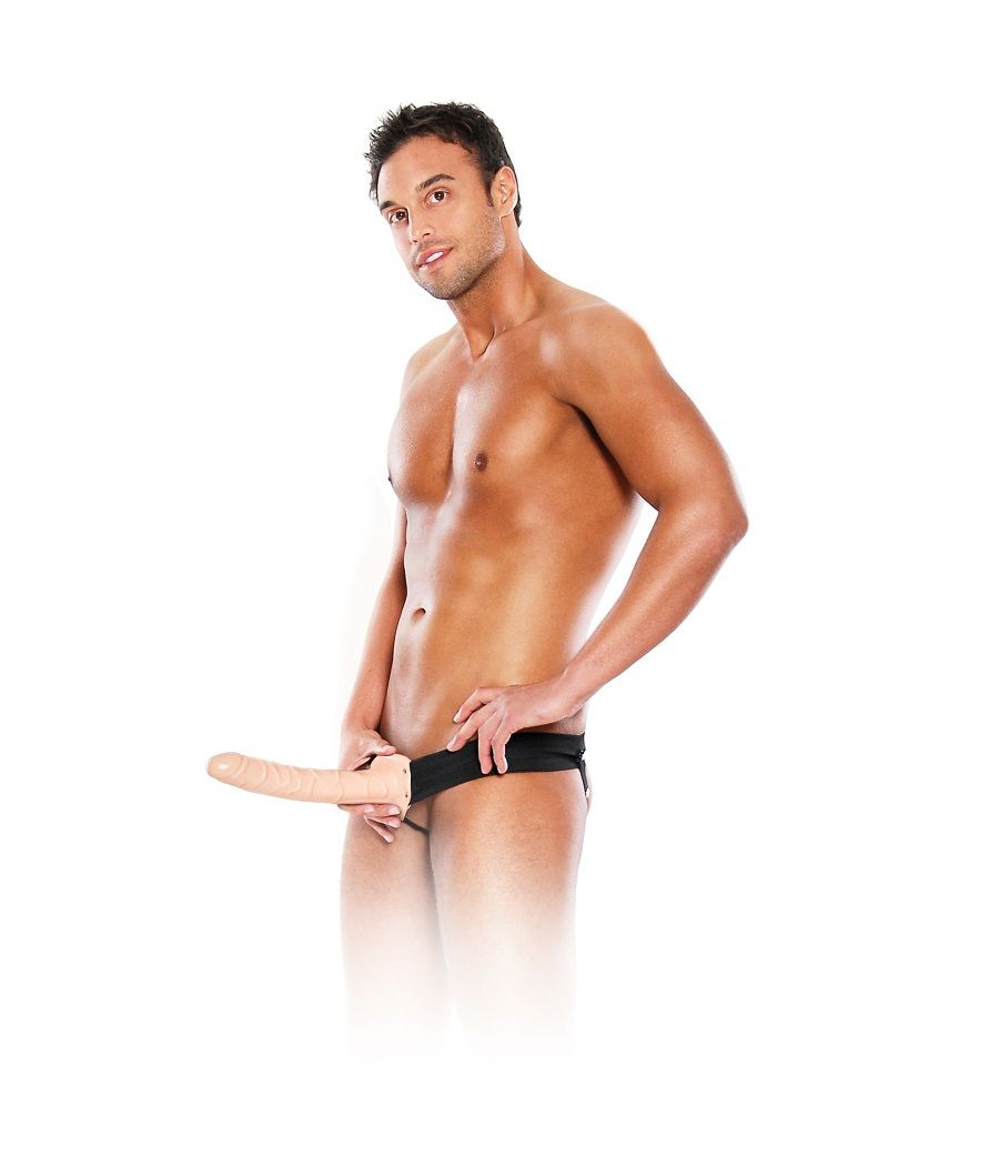 FETISH FANTASY SERIES - ARNÉS HUECO AJUSTABLE NATURAL 25.4 CM