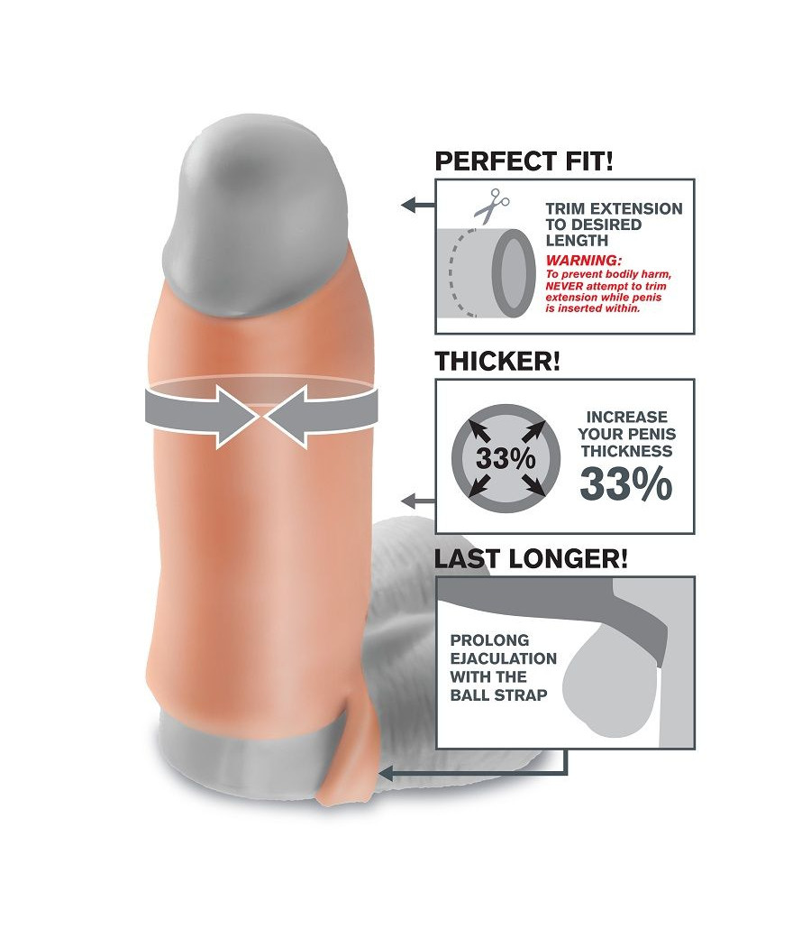 FANTASY X- TENSIONS - REAL FEEL EXTENSIÓN DE PENE XL