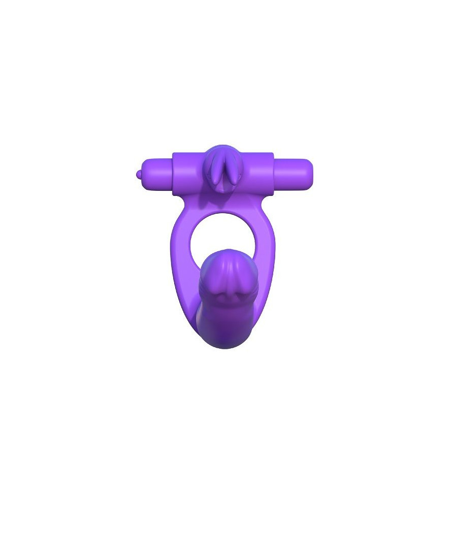 FANTASY C-RINGZ - SILICONE DOUBLE VIBRATOR RABBIT