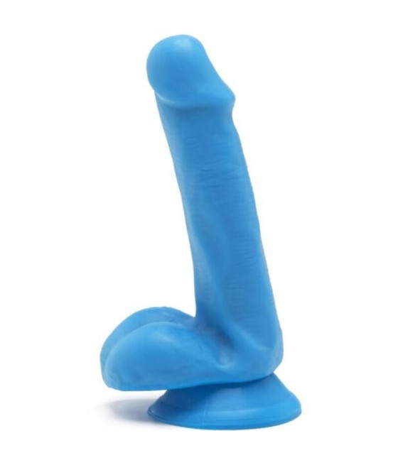GET REAL - HAPPY DICKS DILDO 12 CM BOLAS AZUIS