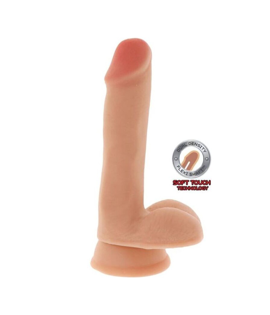 GET REAL - GODE DOUBLE DENSITÉ 17 CM BALLES PEAU