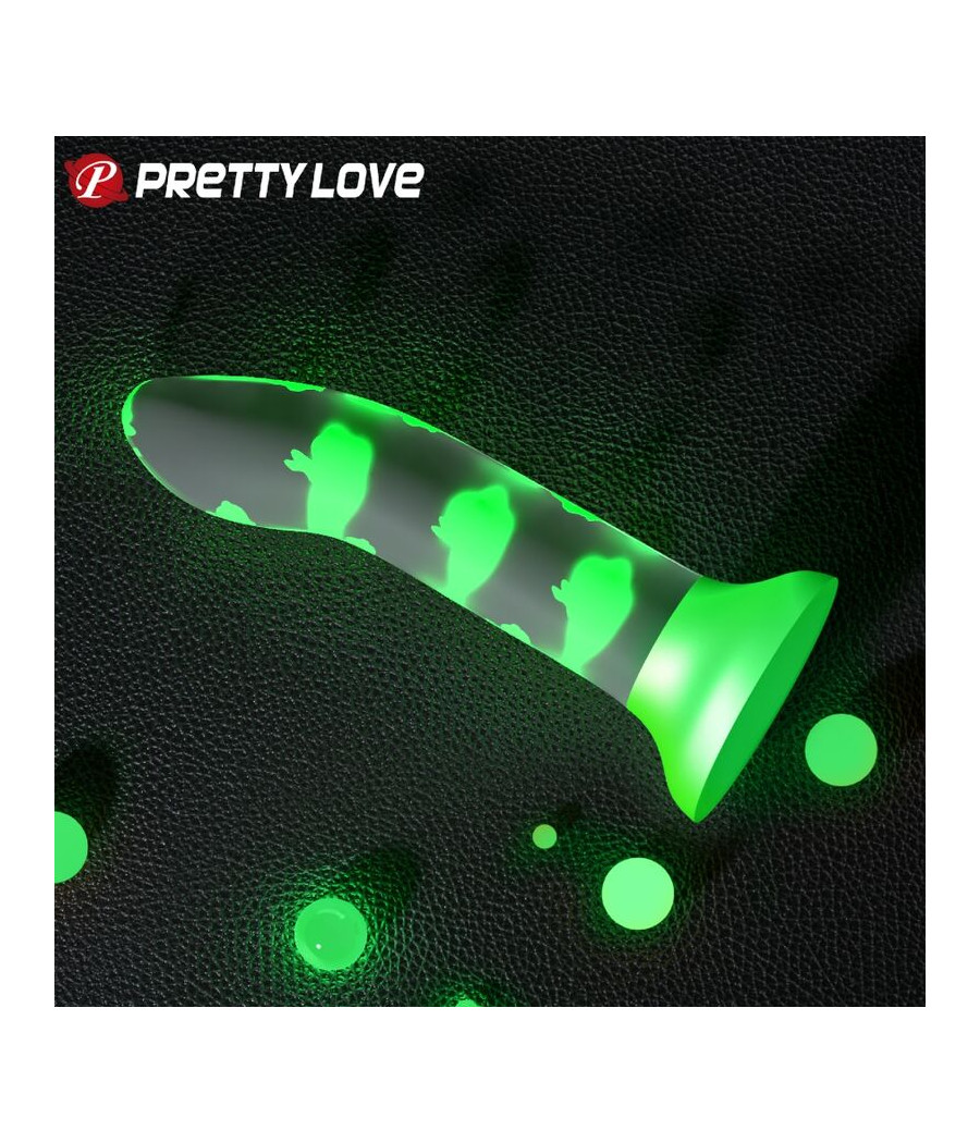 PRETTY LOVE - MAGISCHER NACHT-DILDO OHNE VIBRATION LEUCHTENDES GRÜN