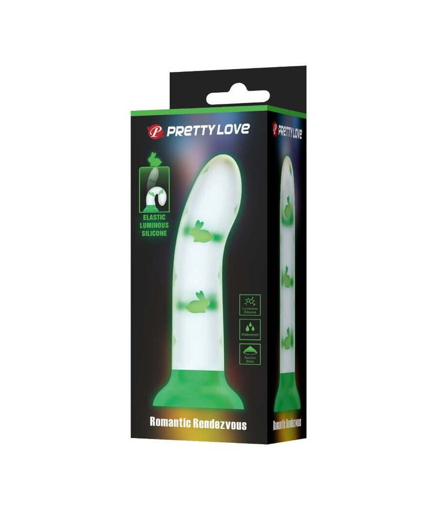 PRETTY LOVE - DILDO MÁGICO NIGHTFALL SEM VIBRAÇÃO VERDE LUMINOSO