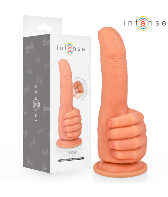 INTENSE - BENDER G-SPOT STIMULATOR FLEXIBLE HAND 11.3 CM