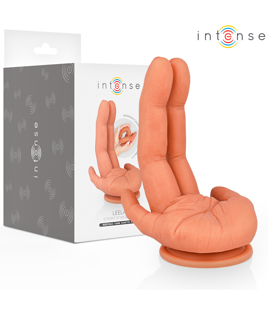 INTENSE - ESTIMULADOR DE PONTO G LEELA MÃO FLEXÍVEL 12,6 CM
