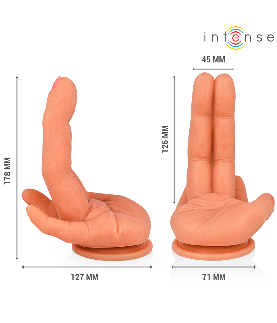 INTENSE - ESTIMULADOR DE PONTO G LEELA MÃO FLEXÍVEL 12,6 CM